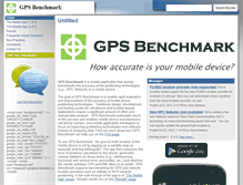 Tablet Screenshot of gpsbenchmark.com